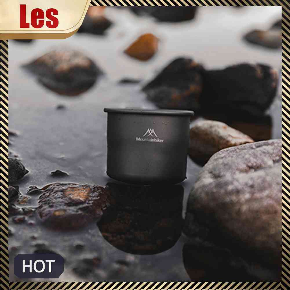 Cốc Uống Nước Cắm Trại Có Tay Cầm Có Thể Gấp Gọn Tiện Dụng