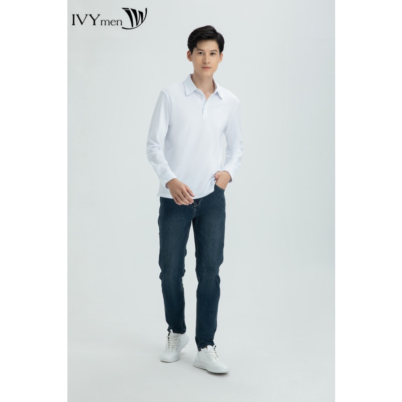 Áo thun cổ đức tay dài nam IVY moda MS 58E2808