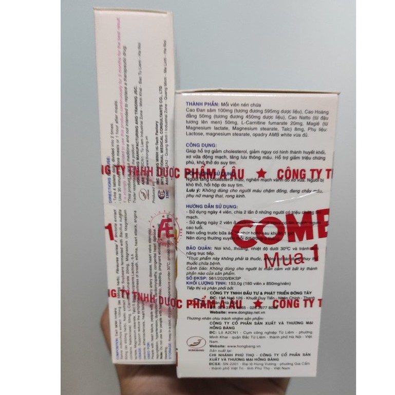 Ích Tâm Khang Hộp 180 Viên - TẶNG NGAY 1 HỘP 30 VIÊN