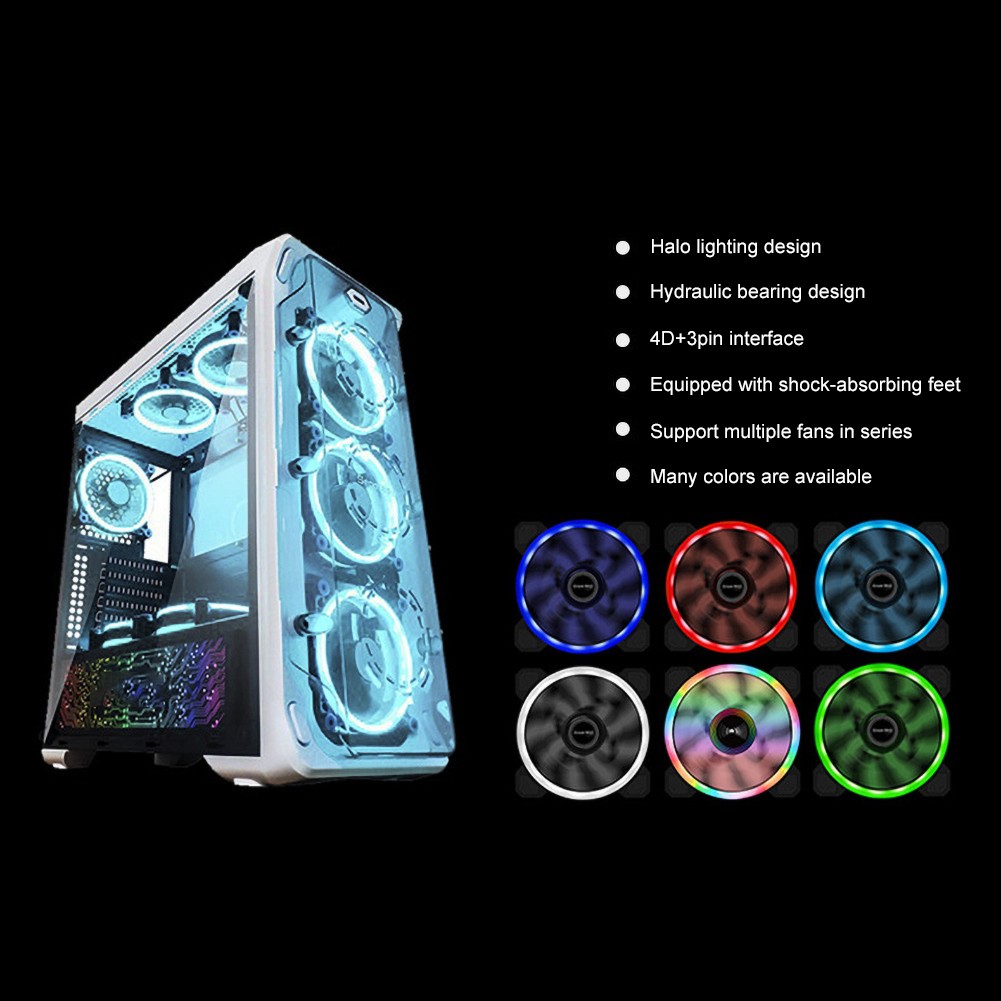 PC Quạt Tản Nhiệt Làm Mát Đèn Led Rgb