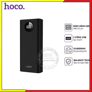 Sạc dự phòng Lanex LPB-N03 10000mah