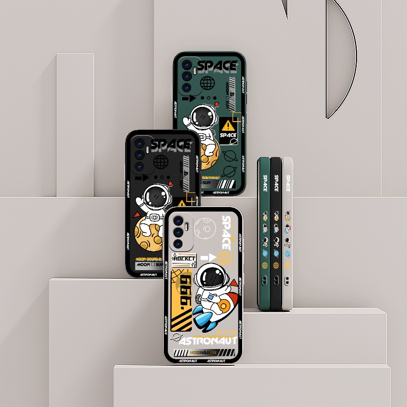 Ốp Điện Thoại silicon mềm ốp lưng phi hành gia Nasa thích hợp cho Vivo V21 V21e 4G/5G V23 V23E Y71T Y73 V15 pro