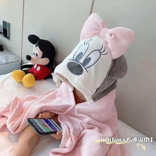 KHĂN TẮM CHOÀNG CÓ MŨ CHO BÉ