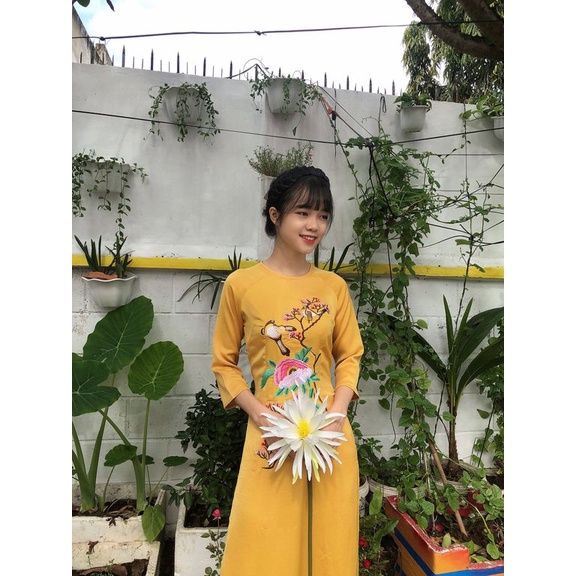 Áo lam đi chùa, đồ lam, đồ phật tư, đồ đi chùa, bộ áo dài lụa