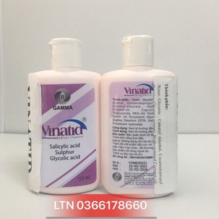 Sữa tắm, rửa mặt vinatid - chai 150 ml