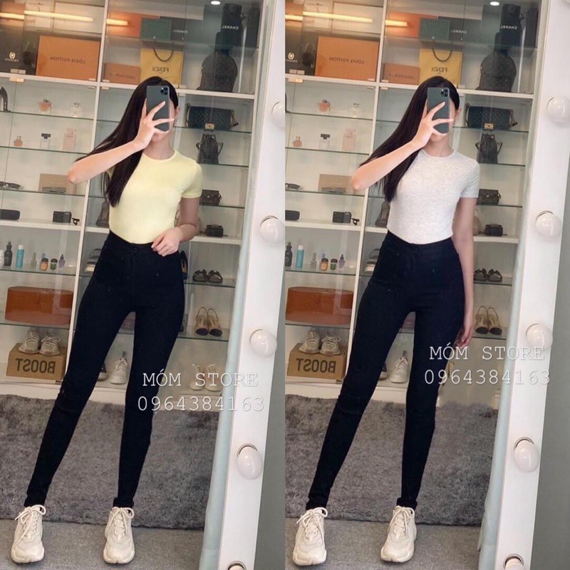 Quần Skinny lưng trơn highmax TS Lưng Cao qua rốn " Móm Store "