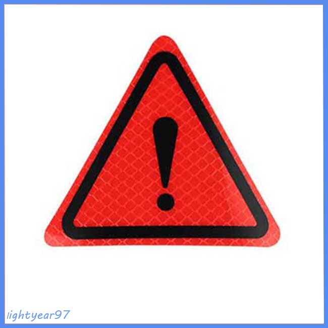 Nhãn Dán Phản Quang Cảnh Báo Hình Tam Giác Trang Trí Thân Xe Hơi / Xe Máy