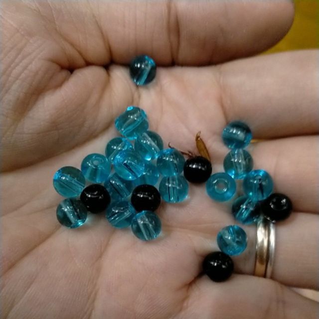 10gam size 4mm /6mm Hạt đá nhân tạo thủy tinh nhiều màu