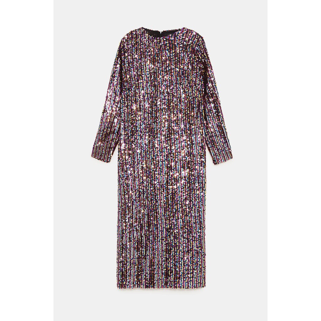 [NGUYÊN TAG] Váy/Đầm Zara Sequin lấp lánh nổi bật size XS