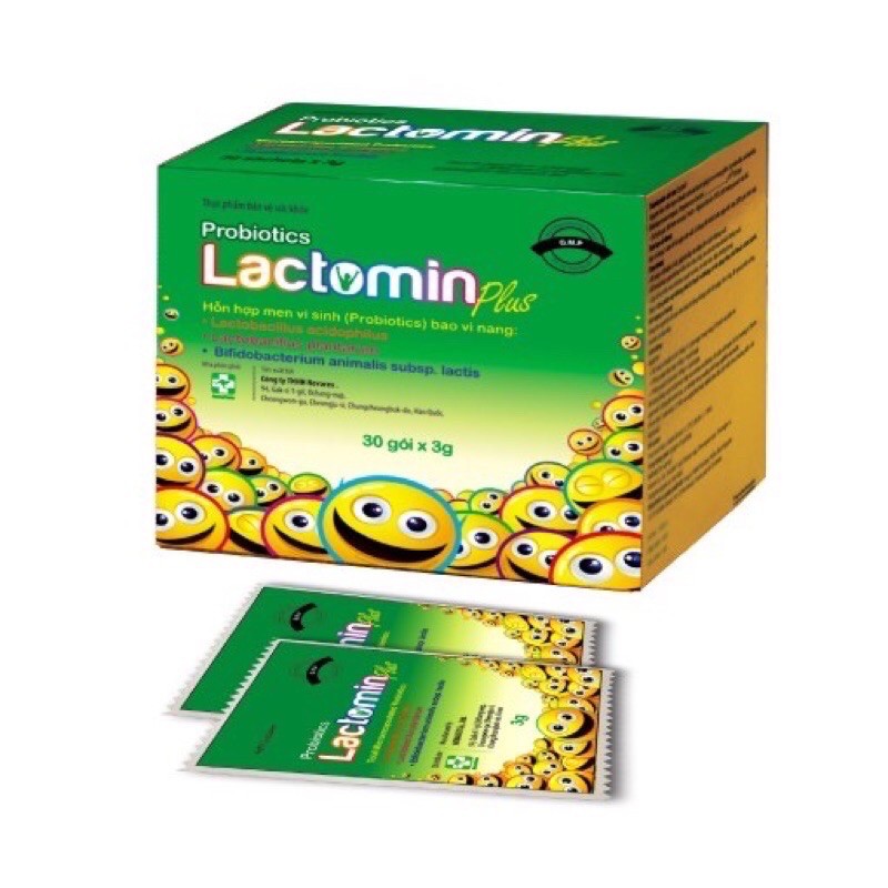 men vi sinh lactomin plus bổ sung khuẩn có lợi cho đường ruột hộp 30gói