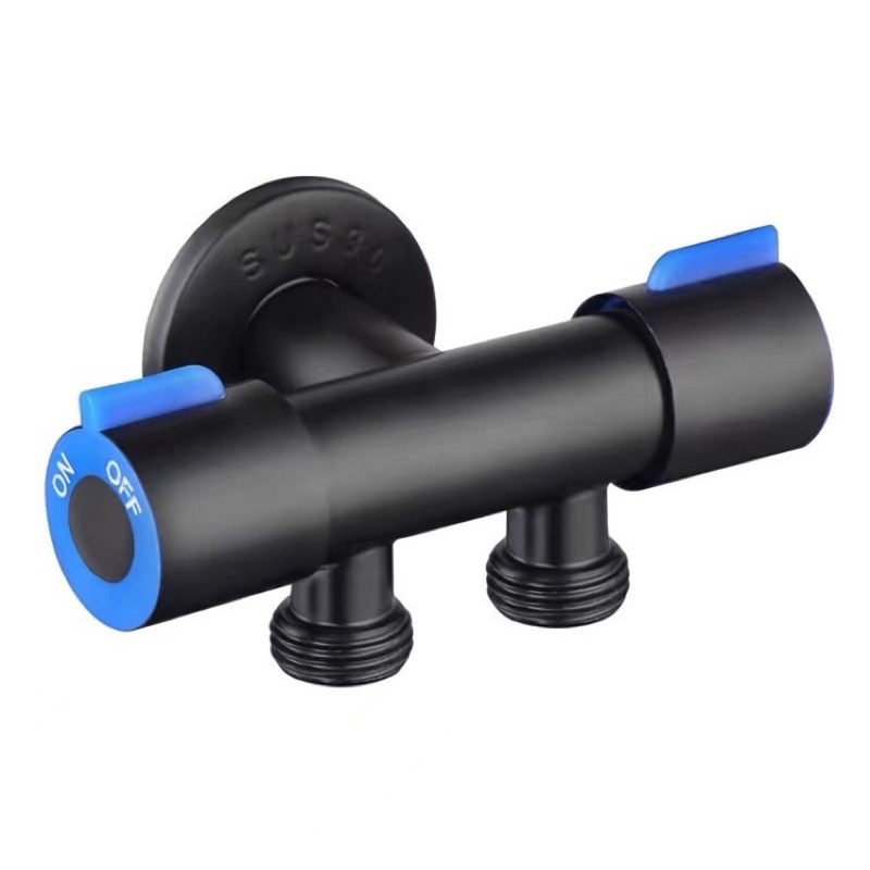 Bộ van chử T 1 vào 2 ra SUS304 , lắp thay thế dùng như củ sen lạnh , lắp vòi xịt , bồn cầu , bồn lavabo , máy nước nóng