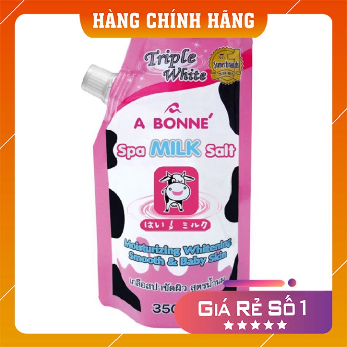 Muối Tắm Sữa Bò 💕𝑭𝒓𝒆𝒆𝒔𝒉𝒊𝒑💕 Muối Tắm Tẩy Tế Bào Chết A Bonne Spa Milk Salt Chính Hãng | BigBuy360 - bigbuy360.vn