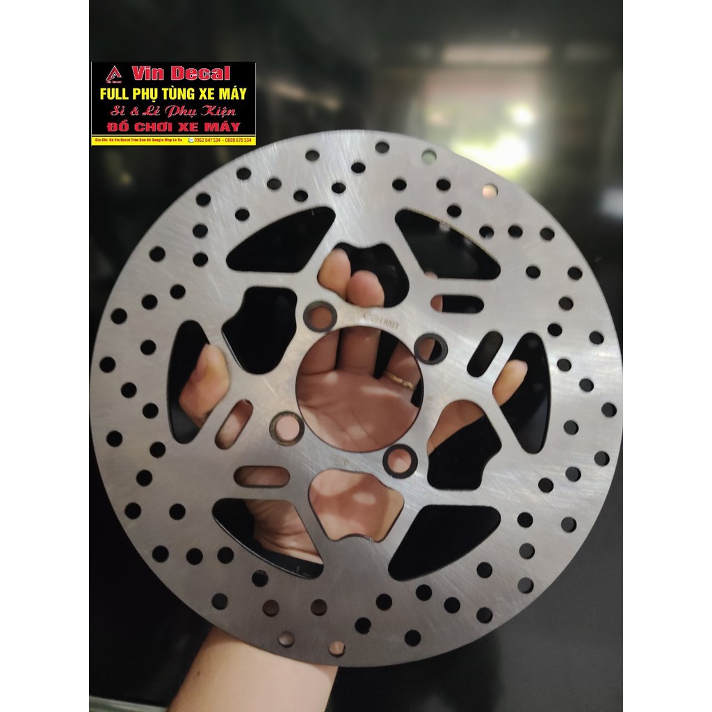 Đĩa trước ex 150  dùng khi lên mâm rcb, redleo, asio, enkei, đùm 4 lỗ như zin - Vindecal BD