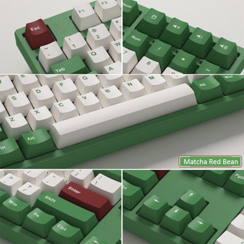 BÀN PHÍM CƠ AKKO 3087/ 3098/ 3108 DS MATCHA RED BEAN