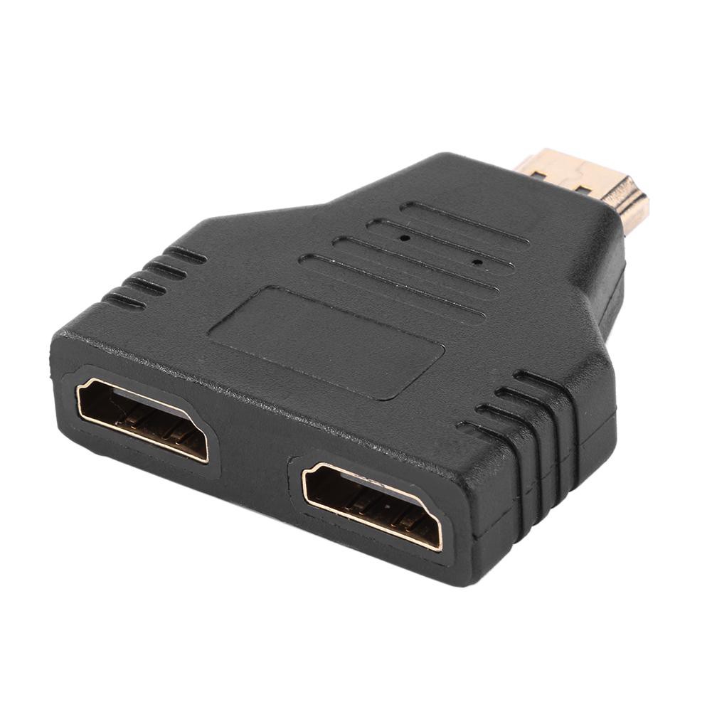 Bộ chia cổng từ 1 HDMI sang 2 HDMI 1080P màu đen tiện dụng