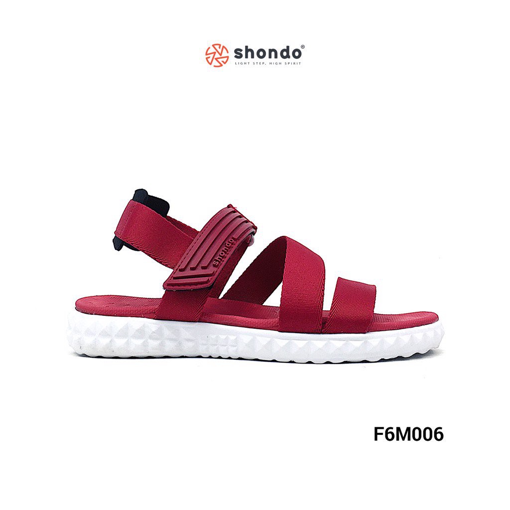 Giày sandal SHAT SHONDO quai đỏ đế trắng F6M006