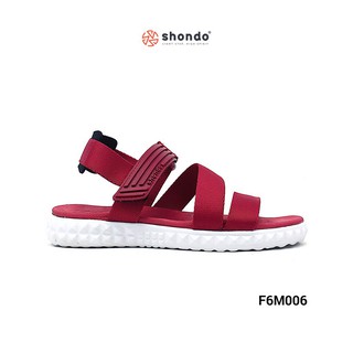 [Mã FASHIONMALLT4 giảm 15% tối đa 30K đơn 150k] Giày sandal SHAT SHONDO quai đỏ đế trắng F6M006