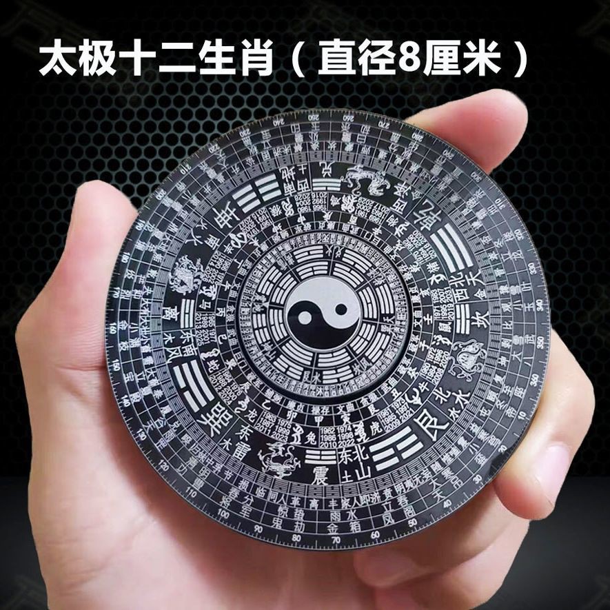 Con Quay Đồ Chơi Fidget Spinner Hình La Bàn Bằng Hợp Kim Nhôm Màu Đen