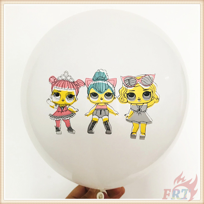 Bóng bay cao su trang trí tiệc sinh nhật in họa tiết hoạt hình L.O.L. Suprise Series 01 cỡ 12inch