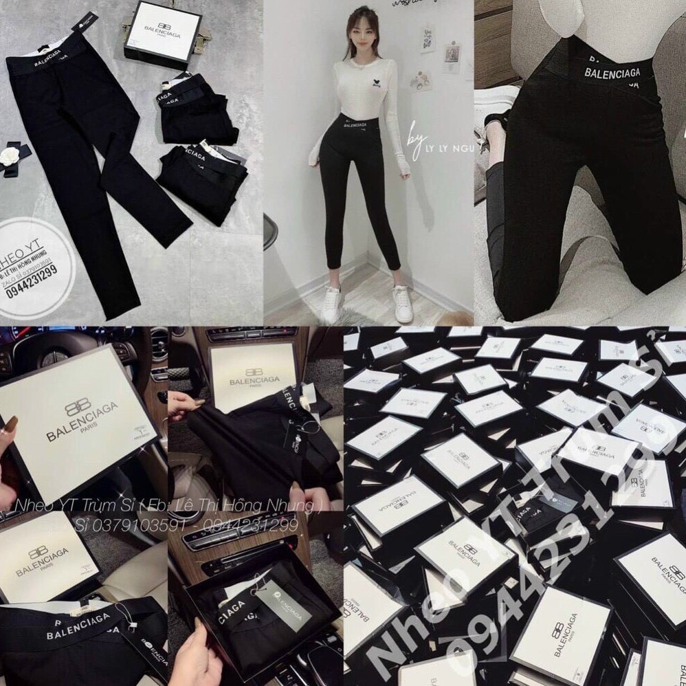 Quần legging nữ co giãn 4 chiều vải dày dặn, quần thun ôm cạp cao | BigBuy360 - bigbuy360.vn