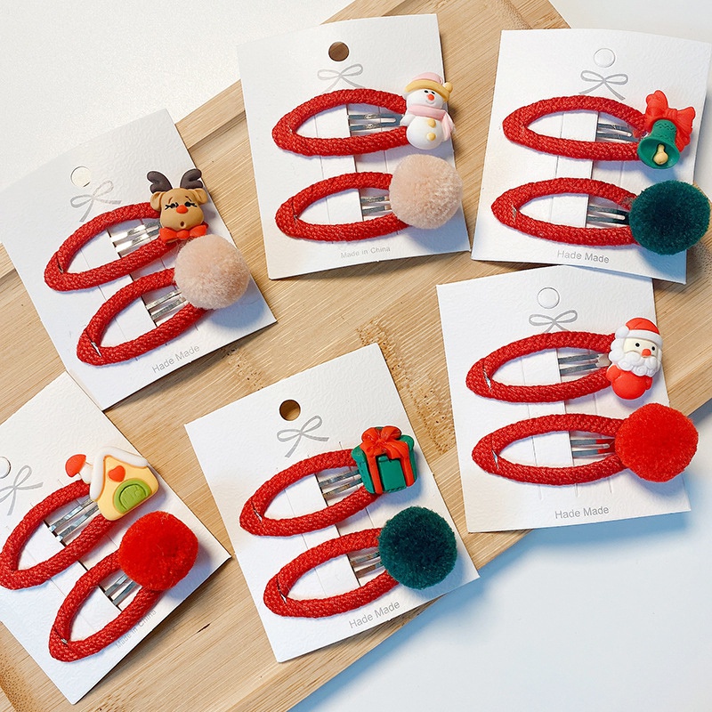 Set 2 kẹp tóc nhựa nhiều màu sắc đầy cá tính