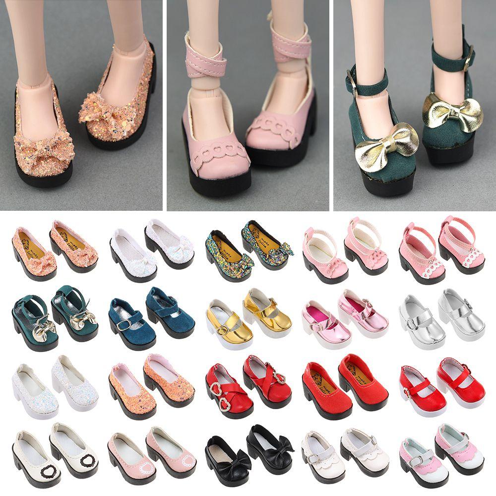 Giày Boot Da PU Thời Trang Cho Búp Bê