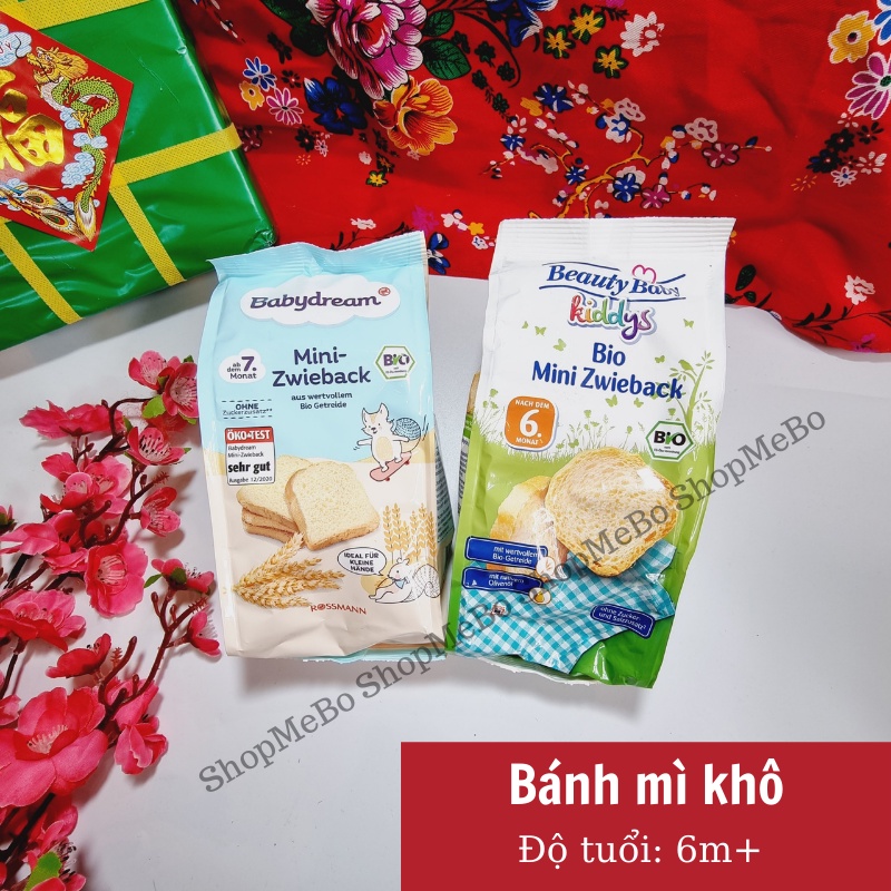 BÁNH MÌ KHÔ HỮU CƠ ĐỨC BABY KIDDY 100g 6M+