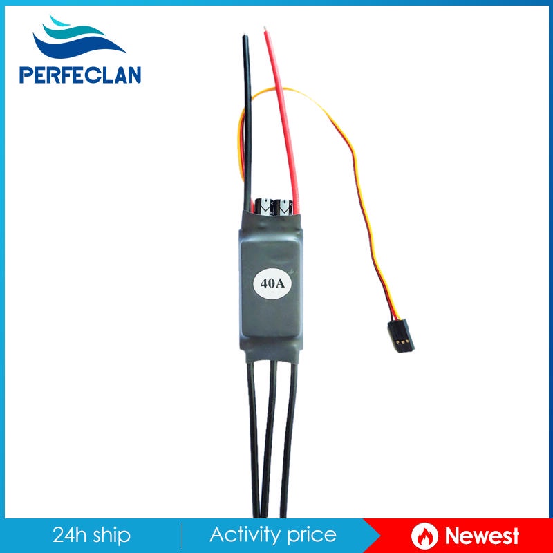 Bộ Điều Tốc Không Chổi Than Hai Chiều 20-60A Chuyên Dụng Cho Tàu Điều Khiển Từ Xa 2-4S 20A