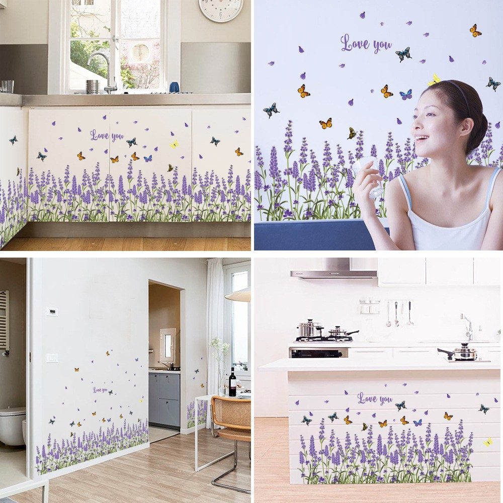 Decal Dán Tường Chủ Đề Hình Hoa - Được Chọn Mẫu