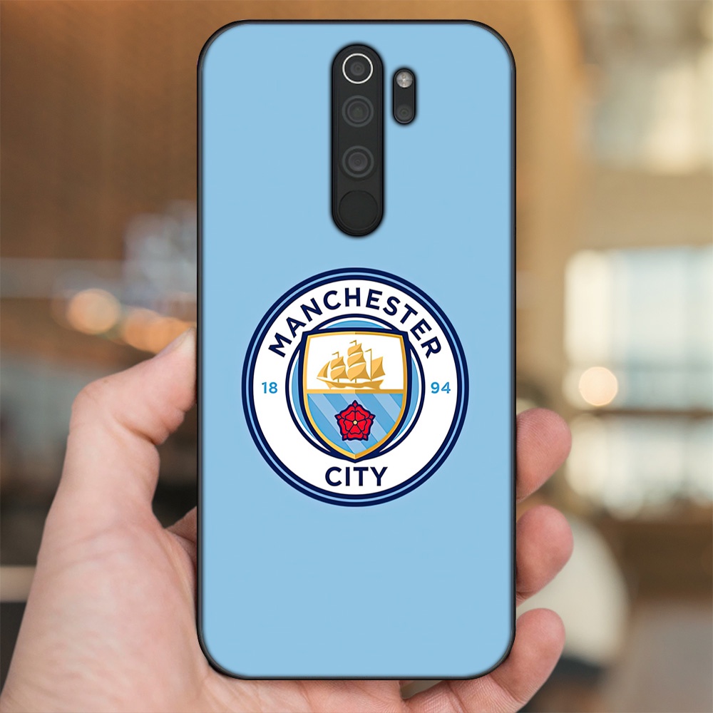 Ốp lưng Xiaomi Redmi Note 8 Pro viền đen in hình Manchester City MC