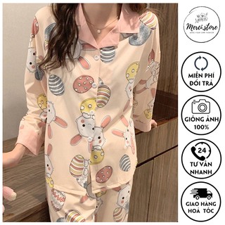 Bộ ngủ, đồ mặc ở nhà mùa thu đông Hàng Quảng Châu chất mịn đẹp