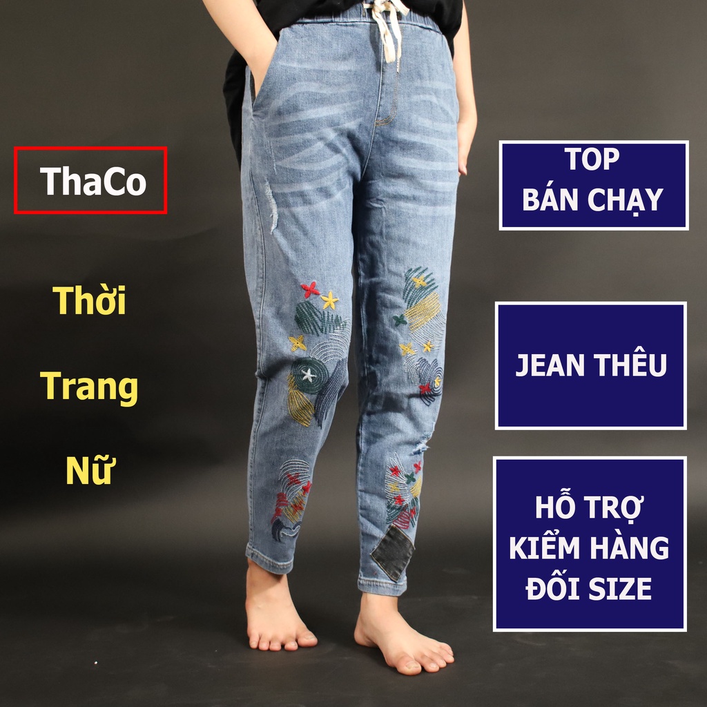 Quần jean kiểu nữ màu đẹp, quần bò thổ nữ tôn dáng mặc đẹp thoải mái