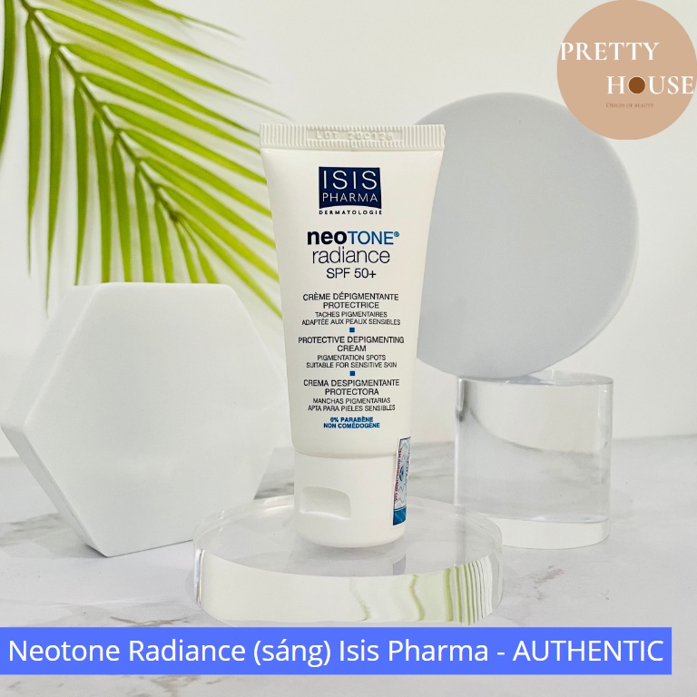 Kem dưỡng trắng chống nắng, giảm thâm nám Neotone Radiance SPF50+ Isis Pharma