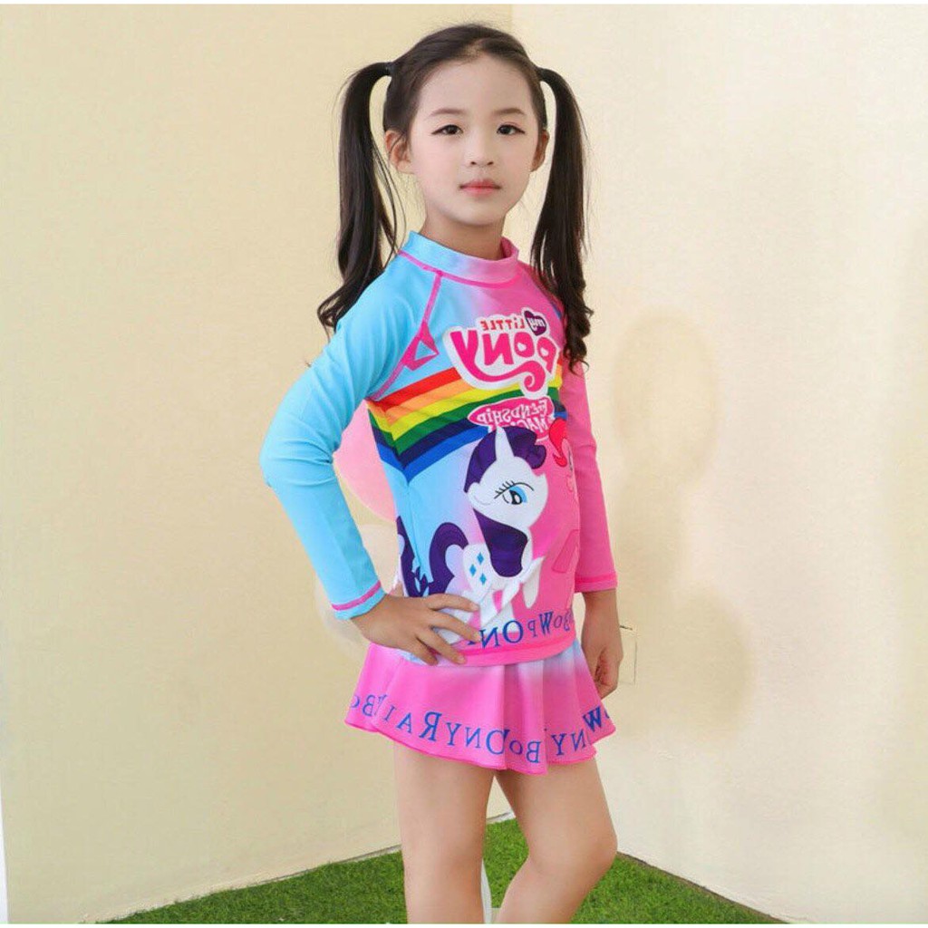 Đồ bơi bé gái rời pony