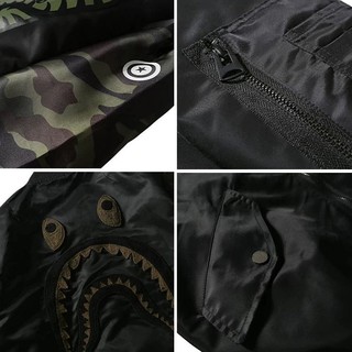 Áo khoác bape,Bomber jacket cá mập,Unisex