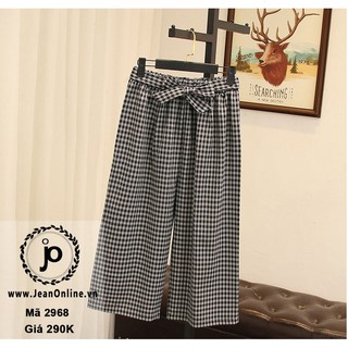 BIGSIZE - Quần culottes caro (MS 2968)