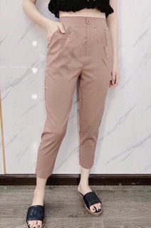 Quần baggy đũi cúc giả