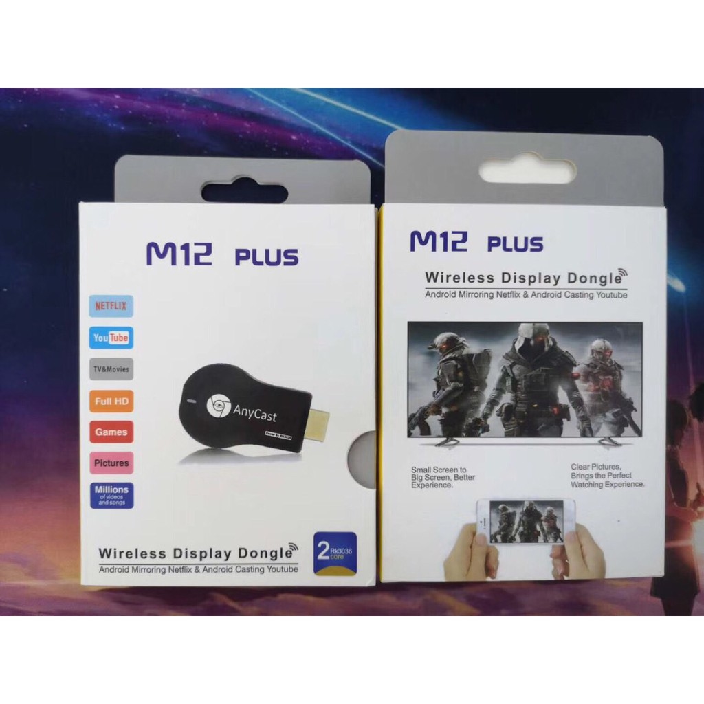 HDMI Không Dây AnyCast M12 Plus - Tốc Độ Kết Nối Cực Mạnh