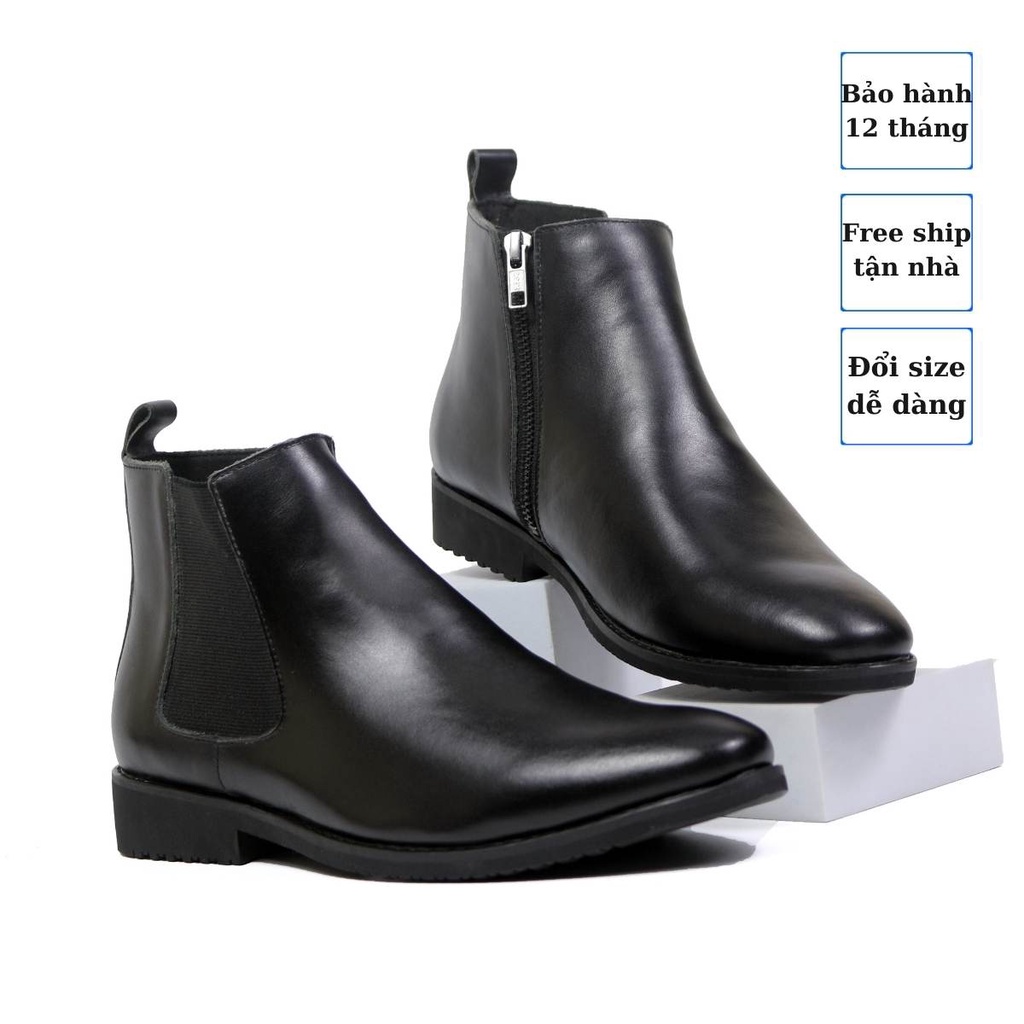 Giày Nam công sở Chelsea Boot khóa da bò Lucas shoes bảo hành 1 năm CB.Khóa | WebRaoVat - webraovat.net.vn