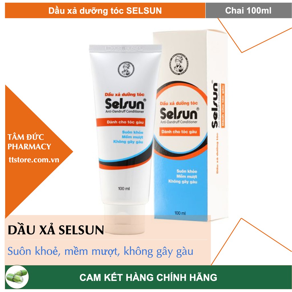 DẦU XẢ SELSUN - Dầu xả dưỡng tóc, ngăn ngừa gàu [Chai 100ml]