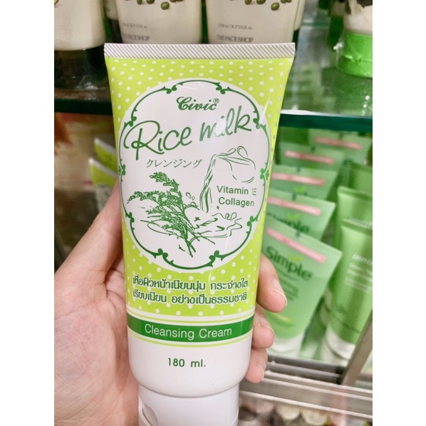 sữa rửa mặt gạo Thái Lan chai 180ml