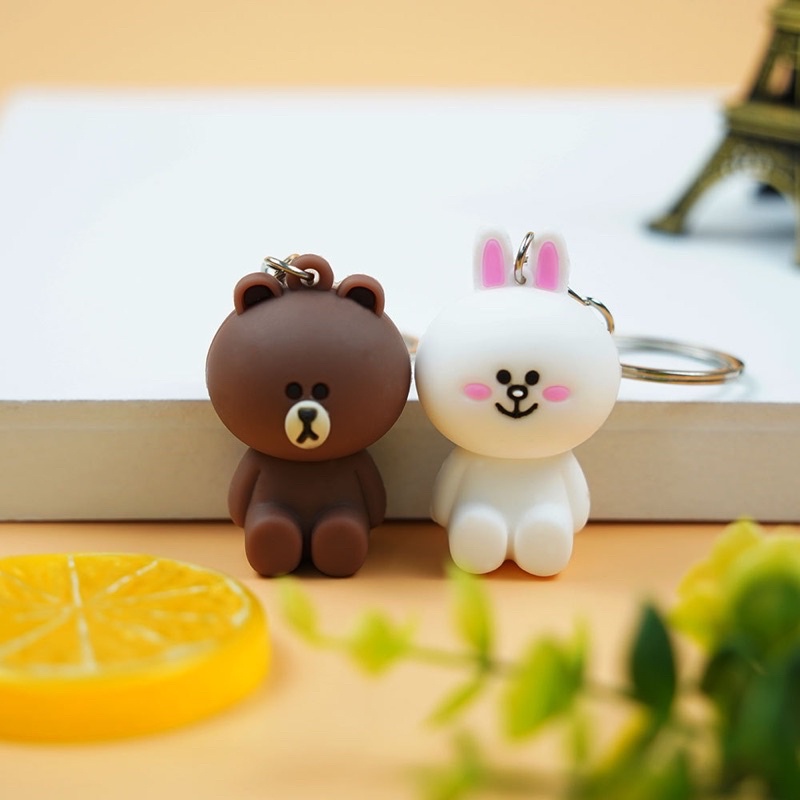 Móc khoá Gấu  Brown  và Thỏ Cony dùng treo móc khoá , túi xách