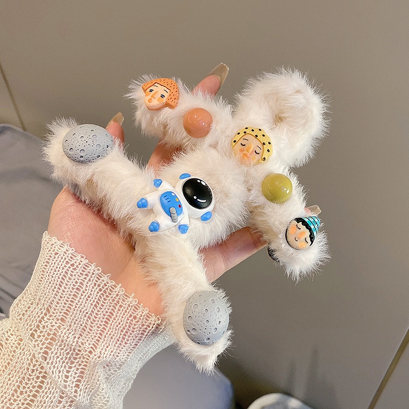 Dễ Thương Kẹp Tóc Hình Cá Mập Nhồi Bông Đáng Yêu