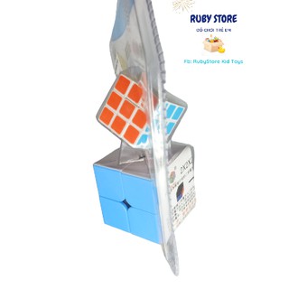 VỈ ĐỒ CHƠI 2 RUBIK ABS (2x2 lớn và 3x3 nhỏ)