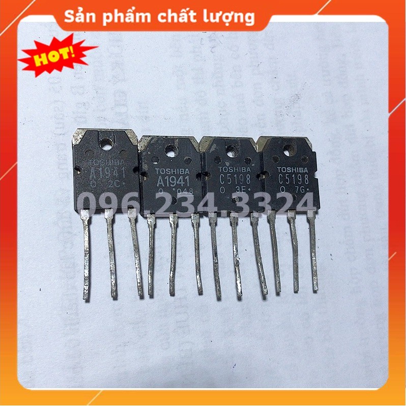 Cặp sò Transistor C5198 A1941 TOSHIBA bóc máy [ bao sống 100% ]