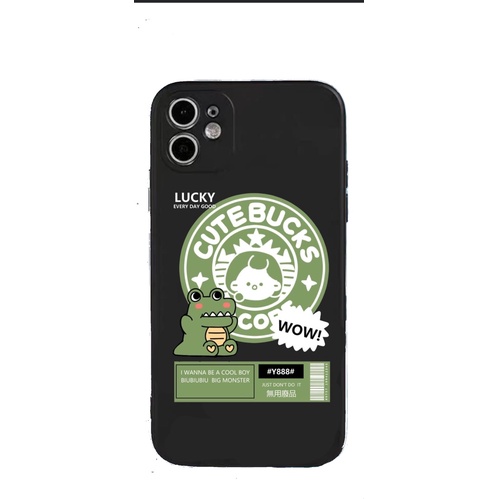 Ốp lưng hình cầu vồng icon mặt cười cạnh vuông giả lp 13 5/5s/6/6plus/6s/7/7plus/8/8plus/x/xr/xs/11/12/pro/max/13promax