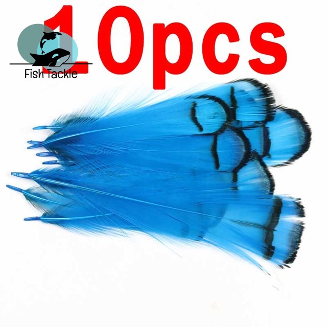 Set 10 Lông Vũ Nhiều Màu Sắc Chuyên Dụng Cho Câu Cá