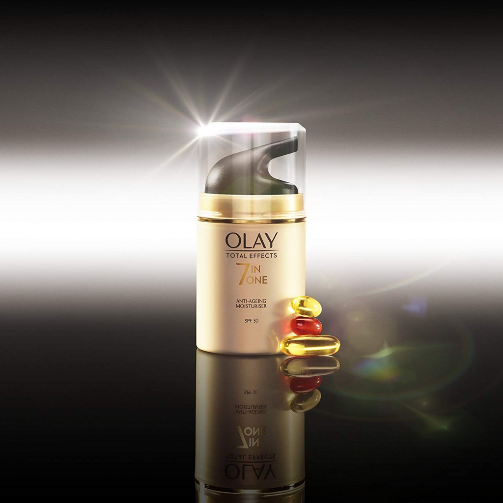 Kem dưỡng ẩm ban ngày Olay Total Effects 7-in-1 Anti-Ageing Moisturiser with SPF30, Niacinamide, Vitamin C and E, 50 ml