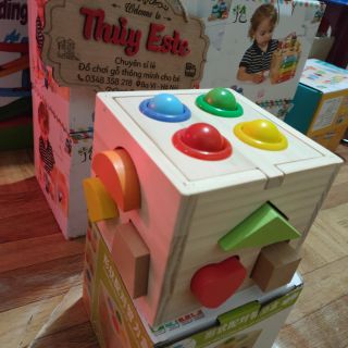 Đập bóng gỗ kèm thả hình khối