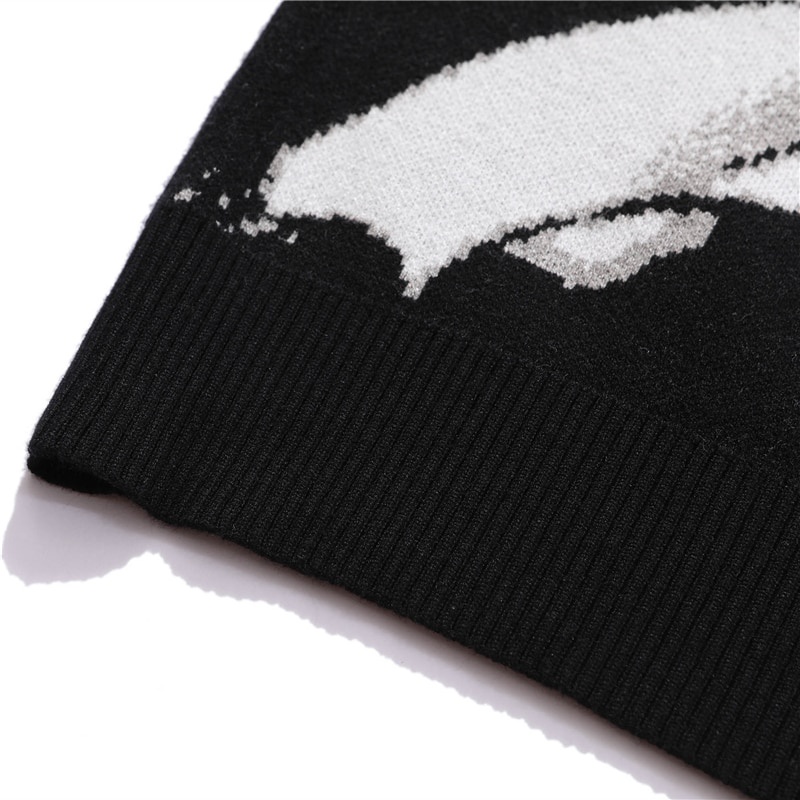 Áo sweater cotton Dệt Kim Phong Cách harajuku Nhật Bản Cổ Điển Cho Nam Mã 2021